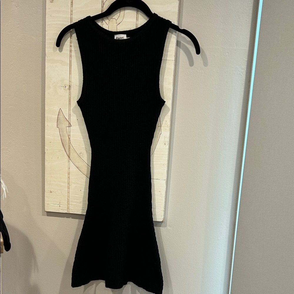 Princess Polly Sleek Black Mini Dress